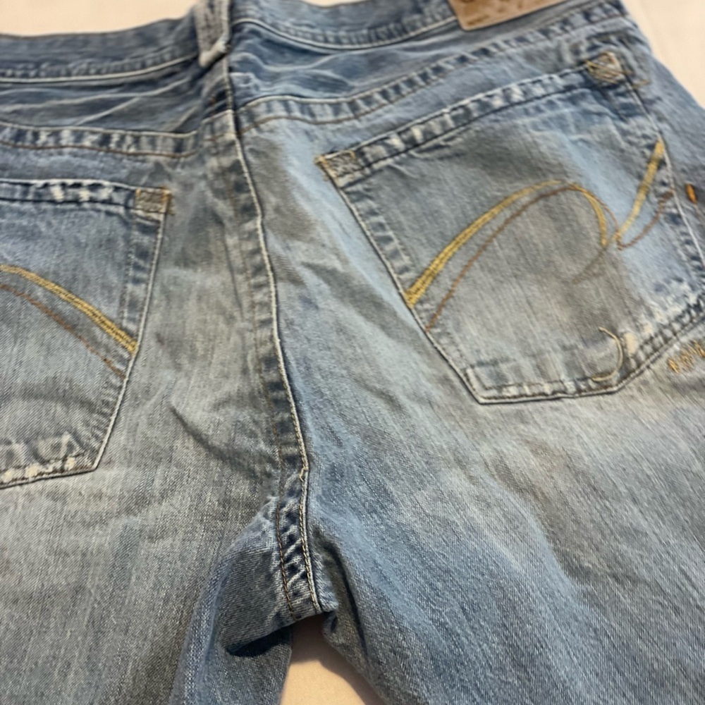 Union bay jeans distressed handcrafted Light Blue Denim - Picture 3 of 14